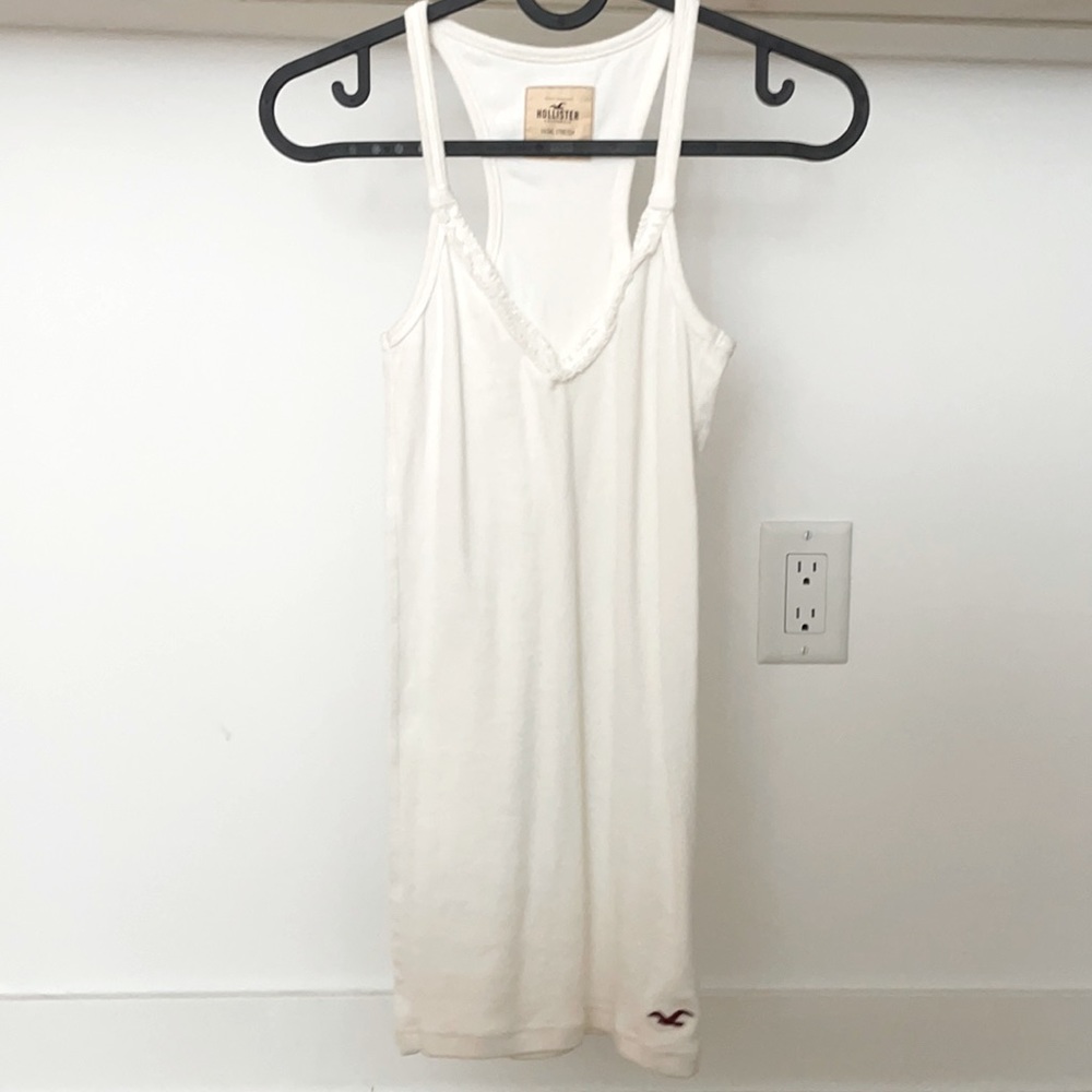 Hollister white tank top